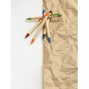 Długopis Berk z kartonu z recyklingu i plastiku kukurydzianego, czerwony