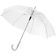 Przejrzysty parasol automatyczny Kate 23'', biały