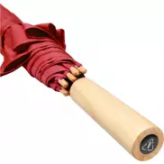Parasol automatyczny Alina 23” wykonany z plastiku PET z recyklingu, czerwony
