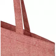 Torba na zakupy Pheebs z bawełny z recyklingu 150 g/m², czerwony
