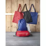 Plecak Oriole ze sznurkiem ściągającym z recyklowanego plastiku PET, czerwony