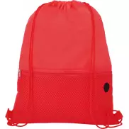 Siateczkowy plecak Oriole ściągany sznurkiem, czerwony