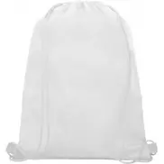 Siateczkowy plecak Oriole ściągany sznurkiem, biały