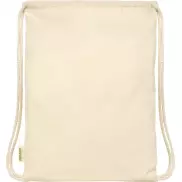 Orissa  plecak ściągany sznurkiem z bawełny organicznej z certyfikatem GOTS o gramaturze 100 g/m², piasek pustyni