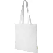 Orissa  torba na zakupy z bawełny organicznej z certyfikatem GOTS o gramaturze 100 g/m², biały