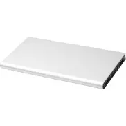 Aluminiowy powerbank Plate 8000 mAh, szary