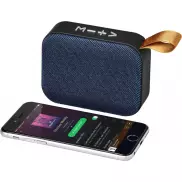 Materiałowy głośnik Bluetooth® Fashion, niebieski