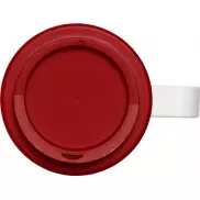 Kubek termiczny z serii Brite-Americano Grande o pojemności 350 ml, biały, czerwony