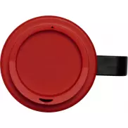 Kubek termiczny z serii Brite-Americano Grande o pojemności 350 ml, czarny, czerwony