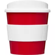 Kubek z serii Americano® Primo o pojemności 250 ml z uchwytem, czerwony, biały