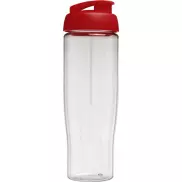 Bidon H2O Tempo® o pojemności 700 ml z wieczkiem zaciskowym, biały, czerwony