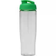 Bidon H2O Tempo® o pojemności 700 ml z wieczkiem zaciskowym, biały, zielony