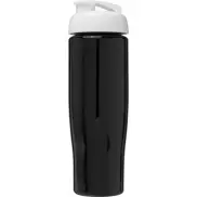 Bidon H2O Tempo® o pojemności 700 ml z wieczkiem zaciskowym, czarny, biały