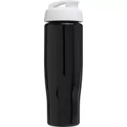 Bidon H2O Tempo® o pojemności 700 ml z wieczkiem zaciskowym, czarny, biały
