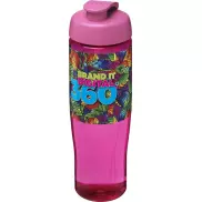 Bidon H2O Tempo® o pojemności 700 ml z wieczkiem zaciskowym, różowy