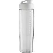Bidon H2O Tempo® o pojemności 700 ml z wieczkiem zaciskowym zmożliwością przyrządzania wody smakowej, biały, biały