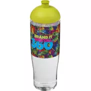 Bidon H2O Tempo® o pojemności 700 ml z wypukłym wieczkiem, biały, zielony