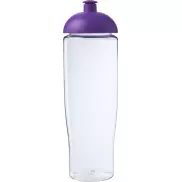 Bidon H2O Tempo® o pojemności 700 ml z wypukłym wieczkiem, biały, fioletowy