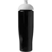 Bidon H2O Tempo® o pojemności 700 ml z wypukłym wieczkiem, czarny, biały