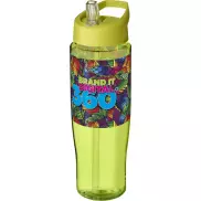 Bidon H2O Tempo® o pojemności 700 ml z wieczkiem z słomką, zielony, zielony