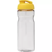 Bidon H2O Base® o pojemności 650 ml z wieczkiem zaciskowym, biały, żółty