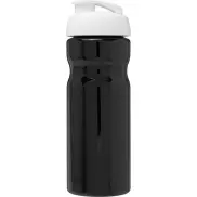Bidon H2O Base® o pojemności 650 ml z wieczkiem zaciskowym, czarny, biały