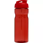 Bidon H2O Base® o pojemności 650 ml z wieczkiem zaciskowym, czerwony
