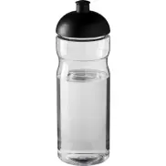 Bidon H2O Base® o pojemności 650 ml z wypukłym wieczkiem, biały, czarny