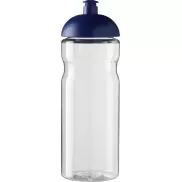 Bidon H2O Base® o pojemności 650 ml z wypukłym wieczkiem, biały, niebieski