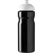 Bidon H2O Base® o pojemności 650 ml z wypukłym wieczkiem, czarny, biały
