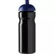 Bidon H2O Base® o pojemności 650 ml z wypukłym wieczkiem, czarny, niebieski