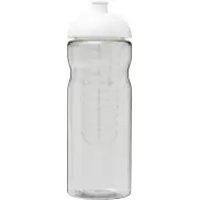 Bidon H2O Base® z wypukłym wieczkiem o pojemności 650 ml z możliwością przyrządzania wody smakowej, biały, biały