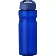 Bidon H2O Base® o pojemności 650 ml z wieczkiem z słomką, niebieski