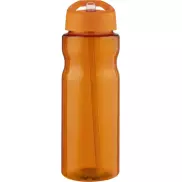 Bidon H2O Base® o pojemności 650 ml z wieczkiem z słomką, pomarańczowy