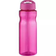 Bidon H2O Base® o pojemności 650 ml z wieczkiem z słomką, różowy, różowy