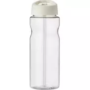 Bidon H2O Base® o pojemności 650 ml z wieczkiem z słomką, biały, biały