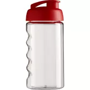 Bidon H2O Bop® o pojemności 500 ml z wieczkiem zaciskowym, biały, czerwony