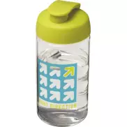 Bidon H2O Bop® o pojemności 500 ml z wieczkiem zaciskowym, biały, zielony