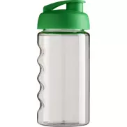 Bidon H2O Bop® o pojemności 500 ml z wieczkiem zaciskowym, biały, zielony