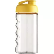 Bidon H2O Bop® o pojemności 500 ml z wieczkiem zaciskowym, biały, żółty