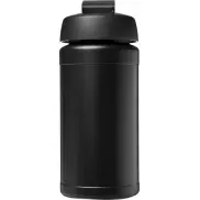 Bidon Baseline® Plus o pojemności 500 ml z wieczkiem zaciskowym, czarny