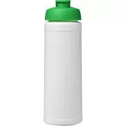 Bidon Baseline® Plus o pojemności 750 ml z wieczkiem zaciskowym, biały, zielony