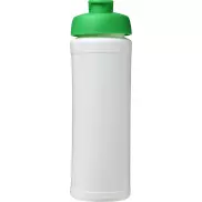 Bidon Baseline® Plus o pojemności 750 ml z wieczkiem zaciskowym i uchwytem, biały, zielony