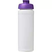 Bidon Baseline® Plus o pojemności 750 ml z wieczkiem zaciskowym i uchwytem, biały, fioletowy