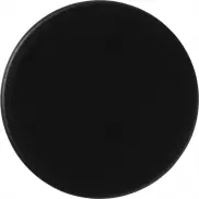 Okrągła podkładka wykonana w całości z tworzyw sztucznych pochodzących z recyklingu, czarny