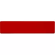 Linijka Renzo o długości 15 cm wykonana z tworzywa sztucznego, czerwony