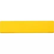 Linijka Renzo o długości 15 cm wykonana z tworzywa sztucznego, żółty