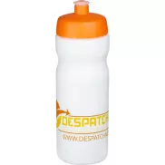 Bidon Baseline® Plus o pojemności 650 ml, biały, pomarańczowy
