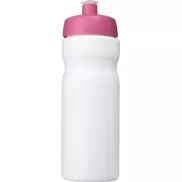 Bidon Baseline® Plus o pojemności 650 ml, biały, różowy