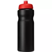Bidon Baseline® Plus o pojemności 650 ml, czarny, czerwony